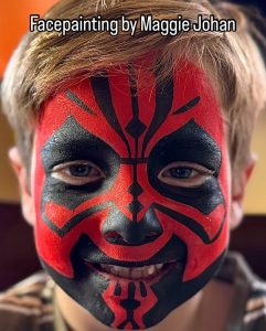 Professional Spider-Man face painting for kids’ birthday parties and events in Toronto & the GTA by Hello Event