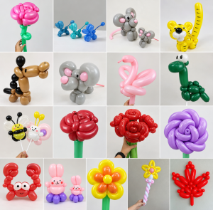 Colorful balloon animals, flowers and creative balloon twisting designs for kids’ parties and events in Toronto & the GTA by Hello Event